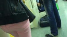 Хорошо обкончал лицо симпатичной девушке в метро